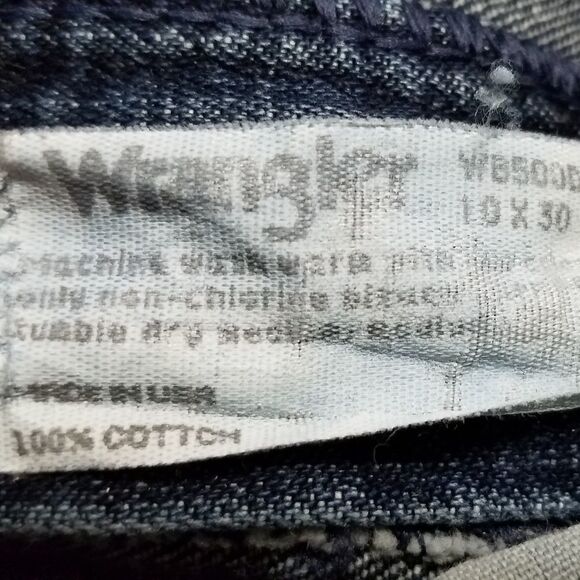 𝅺VINTAGE 80s Wrangler Blues Dark Stonewash Jeans - Picture 9 of 9